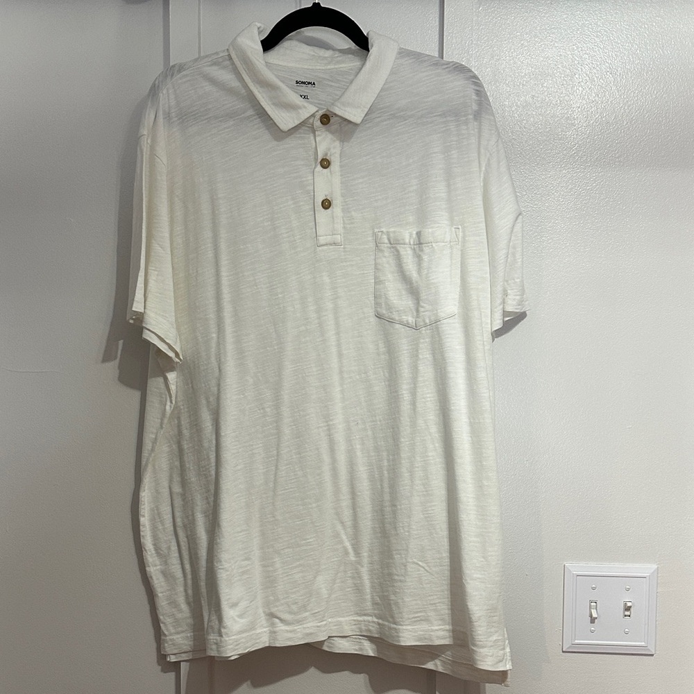 Sonoma Cream Polo Shirt for Men